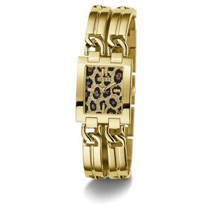 Guess Iconic Animal Leopard Print Gold Tone Ladies Watch